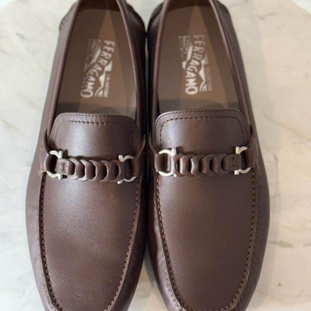 Salvatore Ferragamo Men's Brown Loafers